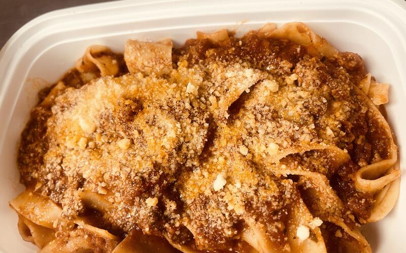Pappardelle Bolognese with beef ragù